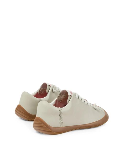 Camper White Peu Path+ Leather Sneakers