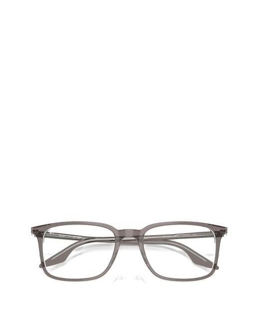 Ray-Ban Gray Brille Mit Eckigem Gestell