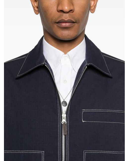 Carrera Blue Bay Zip-Up Shirt Jacket for men