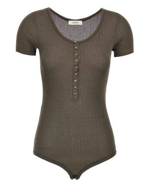 Lemaire リブニット ボディスーツ Gray