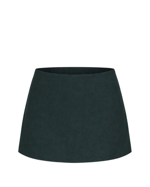 Reformation Green Mia Linen Skort