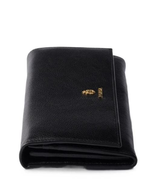 Prada Black Large Leather Wallet