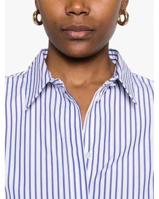 Max Mara White Tata Shirt With Stripes