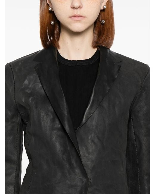 Ma+ Black Leather Jacket