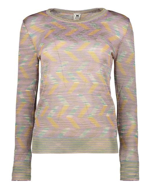 Missoni Pink Zigzag-Pattern Jumper