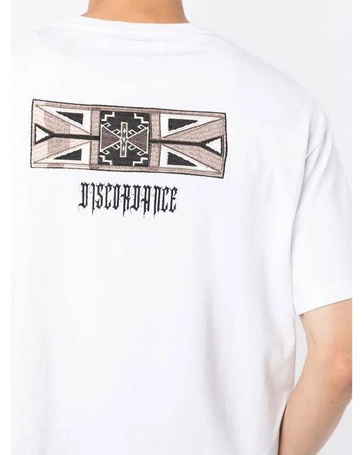 Children of the discordance White Logo-Print T-Shirt for men