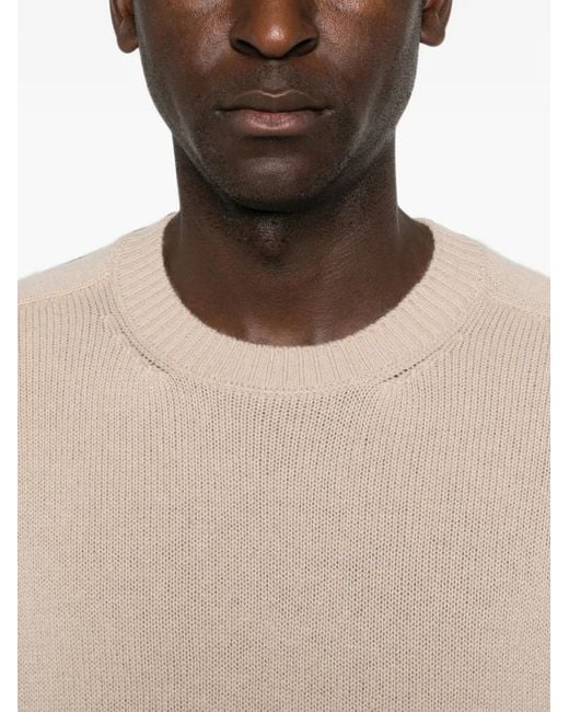 Pull À Bords Côtelés Boglioli pour homme en coloris Natural