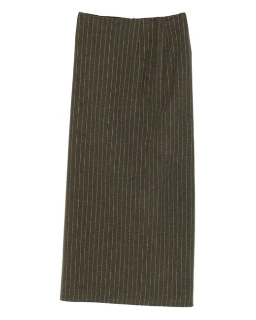 Jupe Samina À Fines Rayures Christian Wijnants en coloris Green