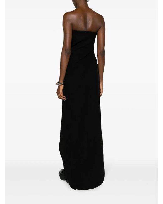 Top palabra de honor asimétrico Rick Owens de color Black