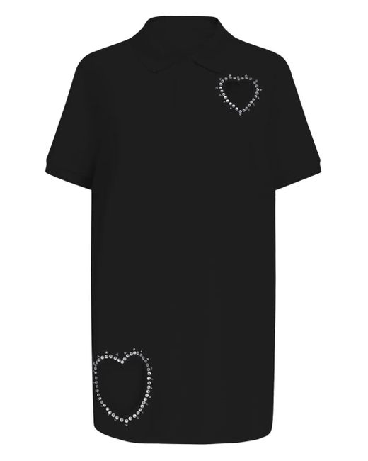 Area ビジュートリム カットアウト ミニドレス Black