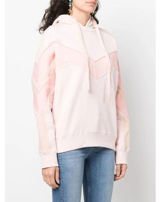 IRO Pink Chalipa Zig-Zag Hoodie