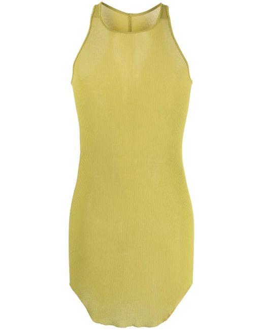 Rick Owens Yellow Round-Neck Racerback Tank Top for men