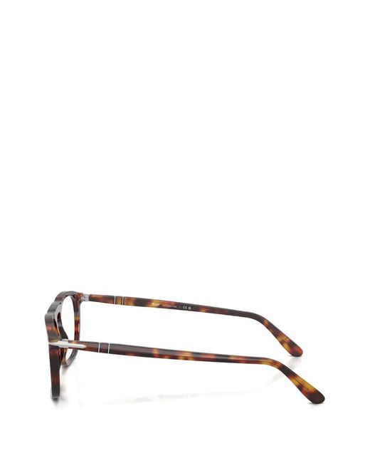 Persol Brown Eckige Brille