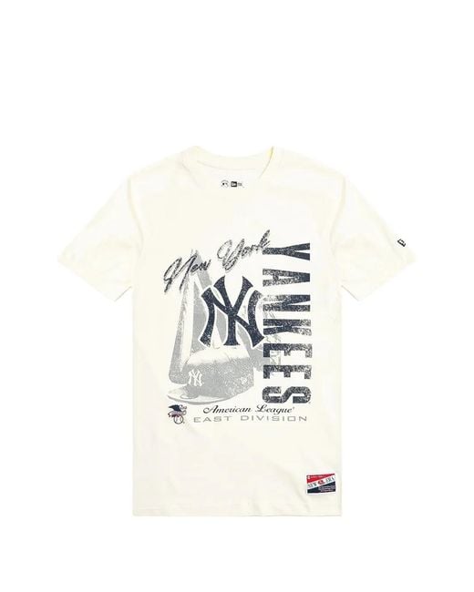 KTZ White 1917 New York Yankees Graphic-Print T-Shirt for men