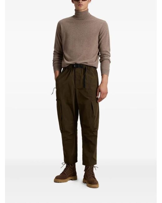 Woolrich Brown Turtleneck Wool Sweater for men