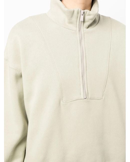 Fear Of God Natural Zip-Front Funnel Neck Jumper