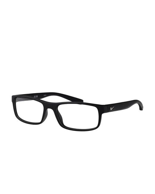 Nike Black Rectangle-Frames Glasses for men