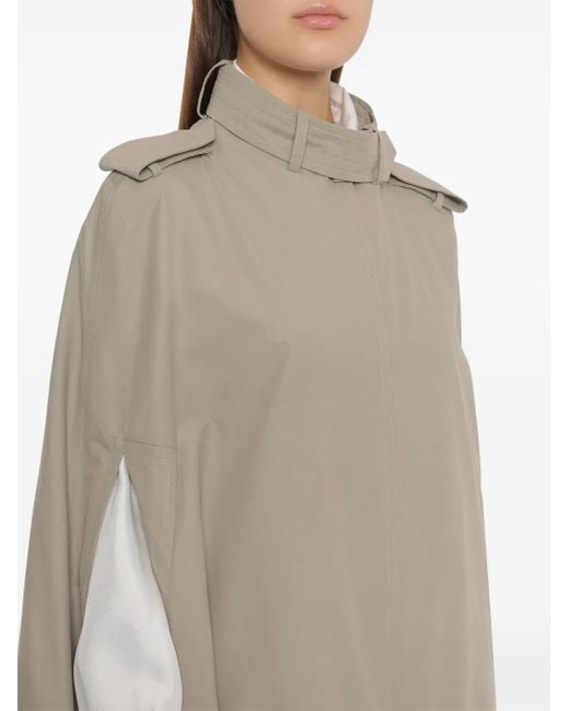 Alberta Ferretti ベルテッド ケープ Natural