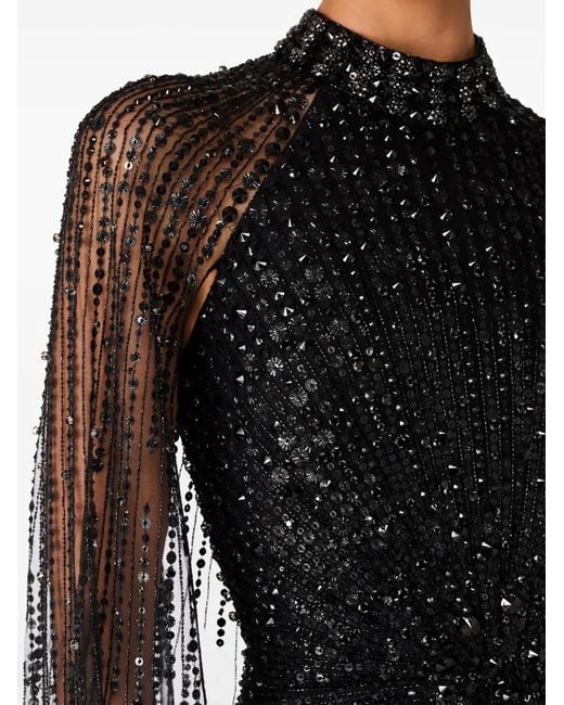 Jenny Packham Black Cairo Maxi Gown