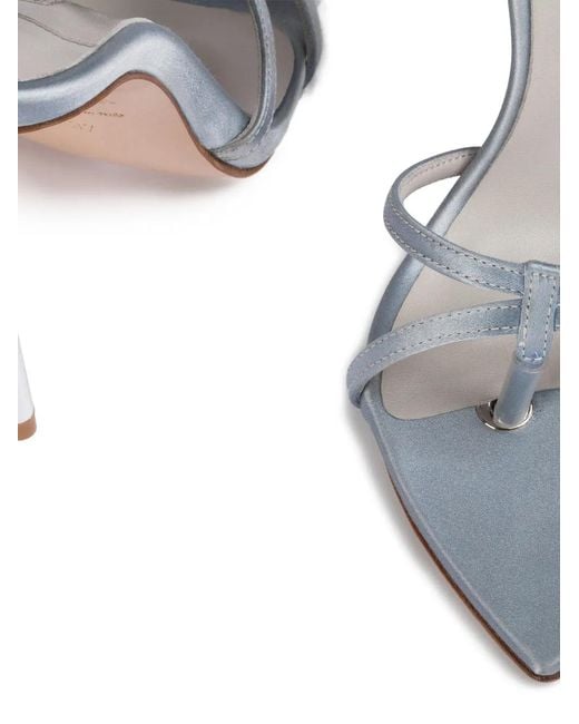 Le Silla White Giselle Strappy Pointed Sandals