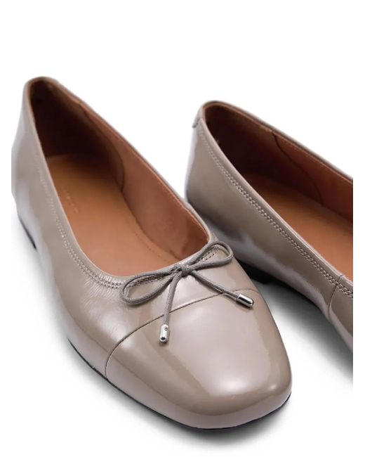 Vagabond Brown Jolin Bow-Detail Round Toe Flats