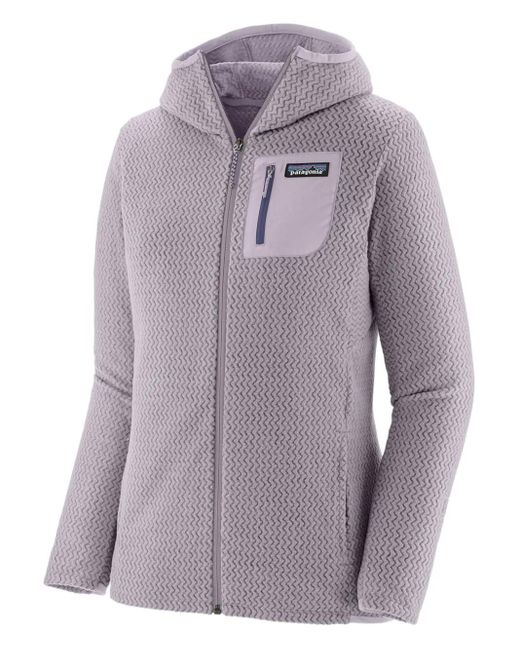 Felpa Con Cappuccio R1 Air di Patagonia in Purple
