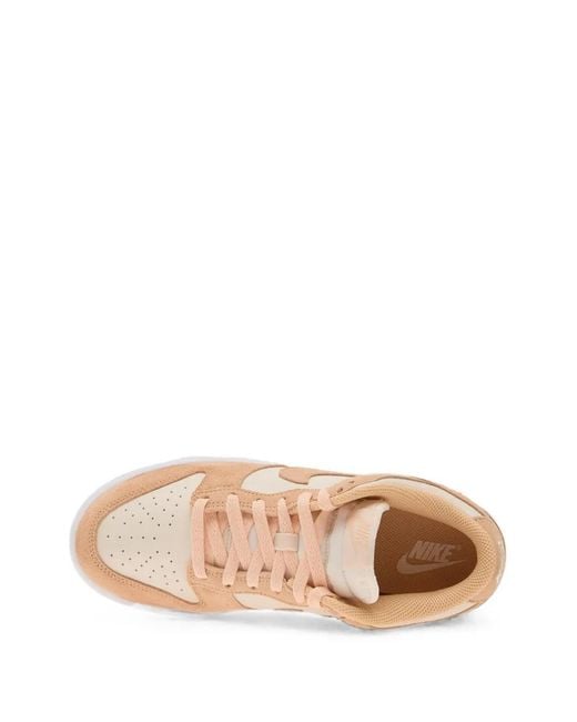 Nike Pink Dunk Low Suede Sneakers