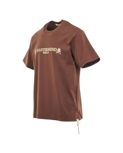 Mastermind Japan Brown Brilliant Logo-Print T-Shirt for men