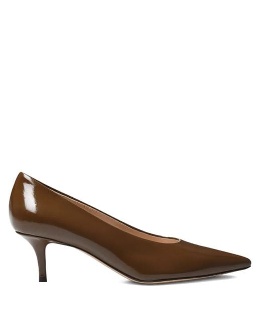 Gianvito Rossi Brown 55Mm Robbie Pumps