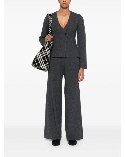 Philo-Sofie Cashmere Gray Knitted Trousers