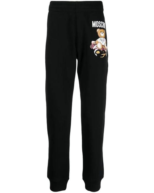 メンズ Moschino テディベア トラックパンツ Black