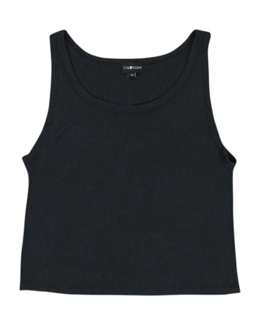 CALLIPYGIAN Geribbelde Tanktop in het Black