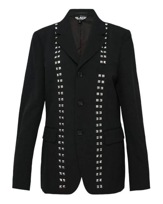 COMME DES GARÇON BLACK Black Studs Blazer