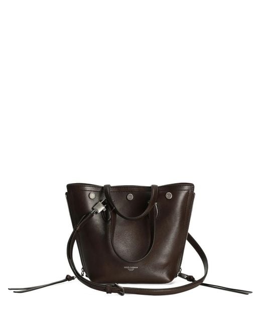 Dolce & Gabbana White Atene Stud-Detail Zip Shoulder Bag for men