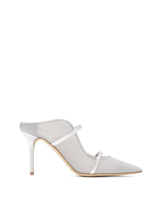 Malone Souliers White Maureen 85 Mules