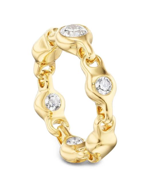 UNIFORM OBJECT Metallic Supernova Ring Mit Diamant