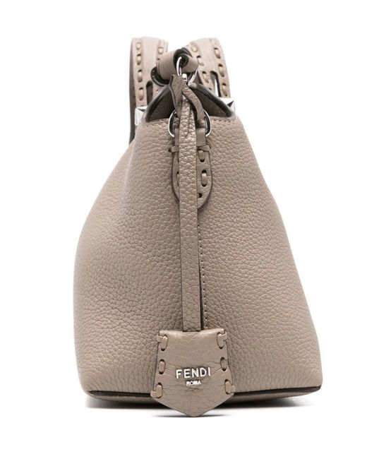 Fendi Brown Medium By The Way Selleria Shoulder Bag