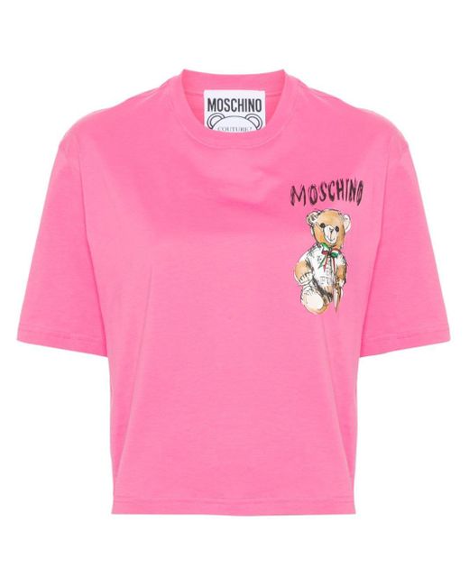 Moschino テディベア Tシャツ Pink