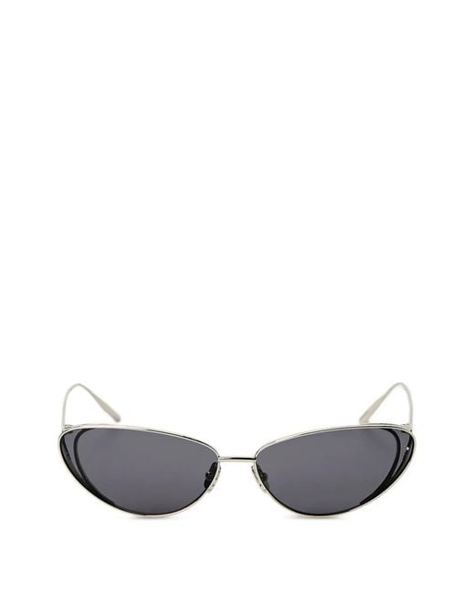 Christopher Esber White Milla 96 Cat-Eye Sunglasses