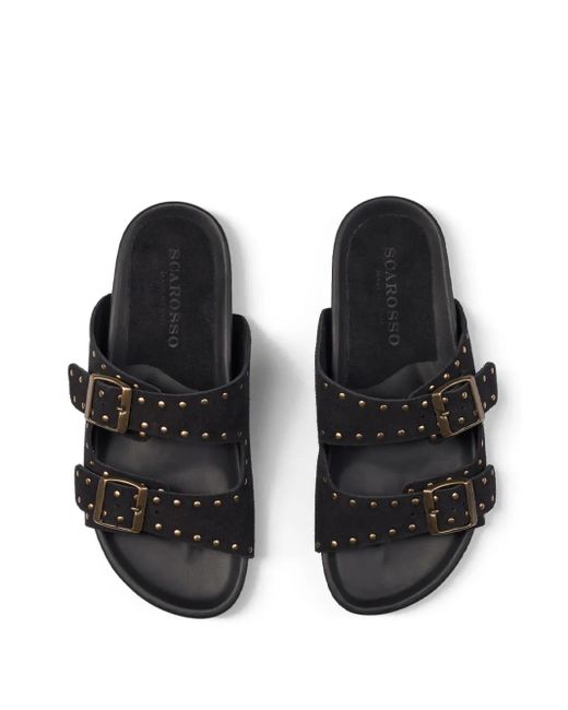 Scarosso Black Delilah Slides