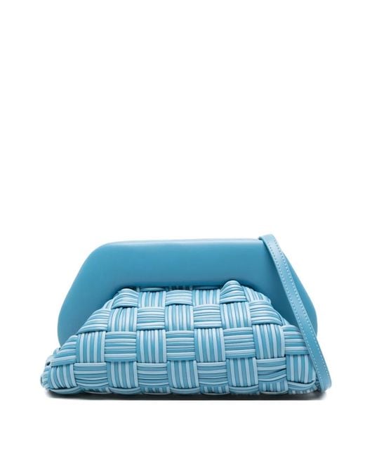 THEMOIRÈ Blue Medium Woven Clutch Bag