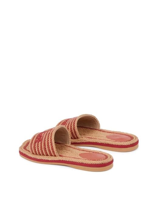 Chloé Pink Sand Flat Sandals