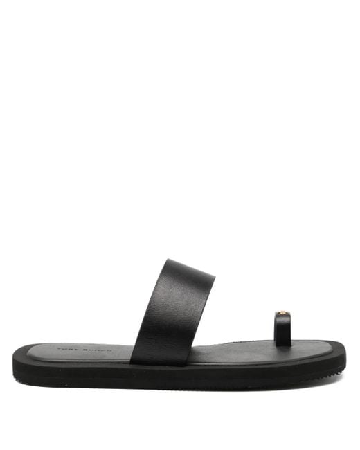 Tory Burch Square Toe Sandals in Black Lyst UK