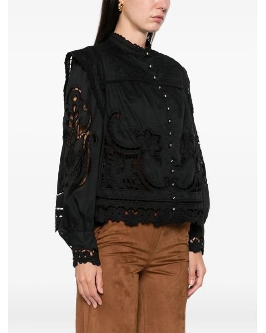 Farm Rio Black Cotton Shirt