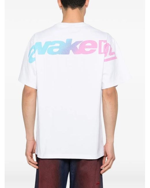 AWAKE NY White Gradient Sport T-Shirt for men
