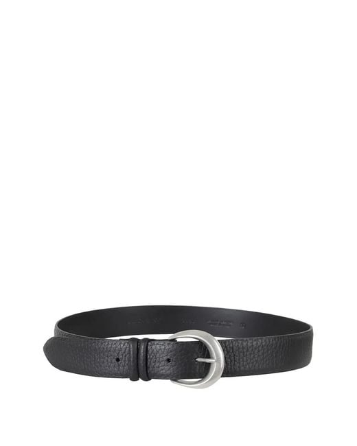 Orciani Women's White Leather Belt