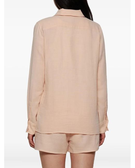 ÉTERNE Pink Constance Button-Down Cotton Shirts