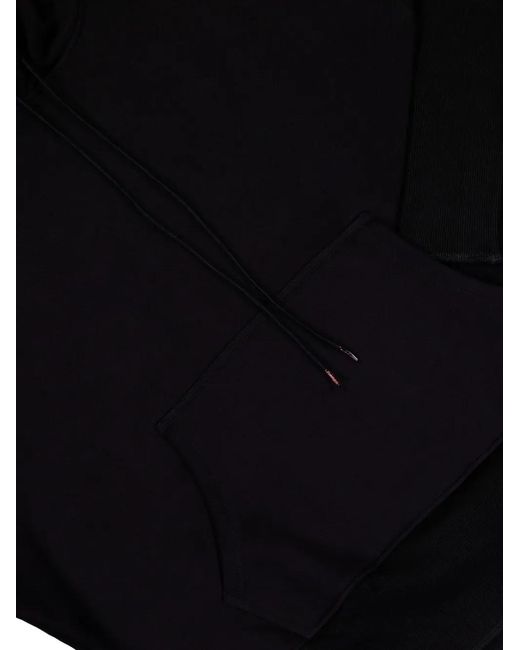 PROTOTYPES Black Logo-Print Hoodie for men