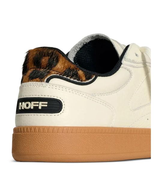 HOFF White Park Lace-Up Animal-Print Sneakers