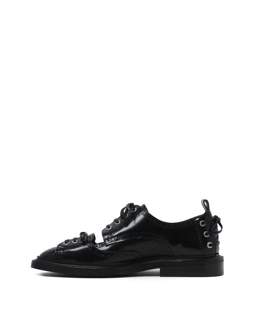 Stringate Con Dettaglio Brogue di Simone Rocha in Black da Uomo